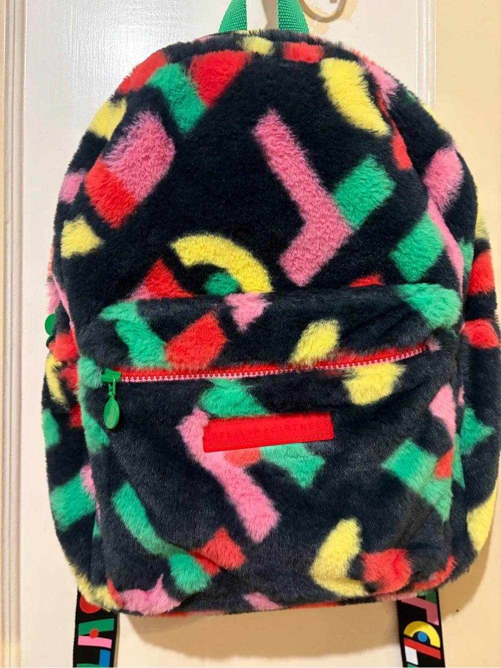 Stella McCartney faux-fur kids backpack 🎒rare find